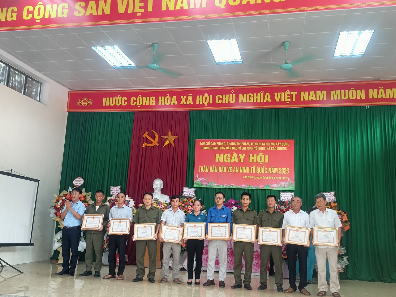 Xã Cao Dương tổ chức Ngày hội “Toàn dân bảo vệ an ninh Tổ quốc” năm 2023